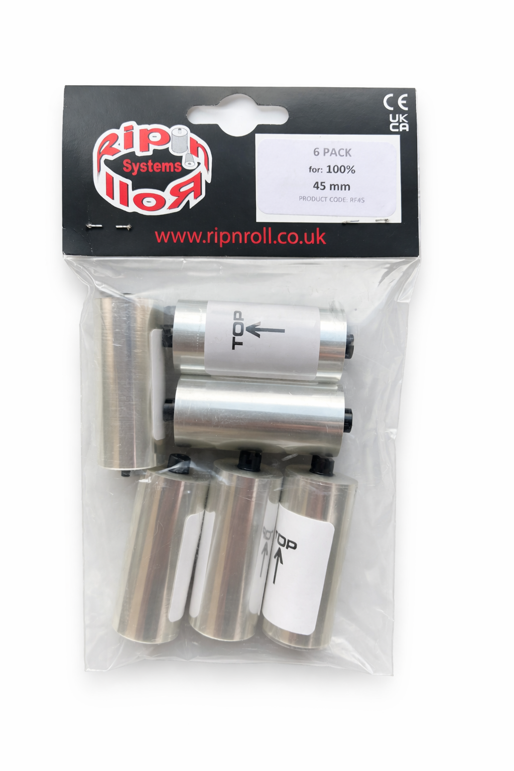 100%  45mm Roll offs Pack of 6 rolls