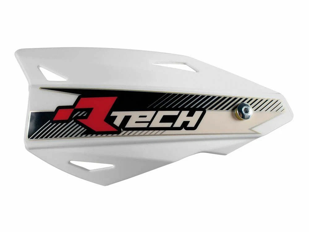 White Rtech Universal Vertigo Handguards With Fitting Kit